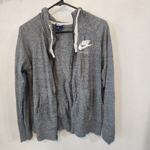 Nike Zip Up Grey Hoodie